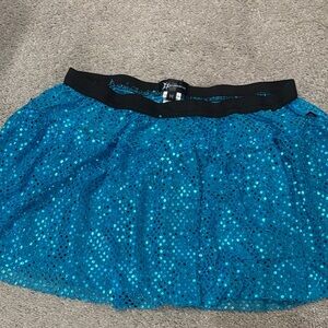 Sparkle Athletic Teal Skirt